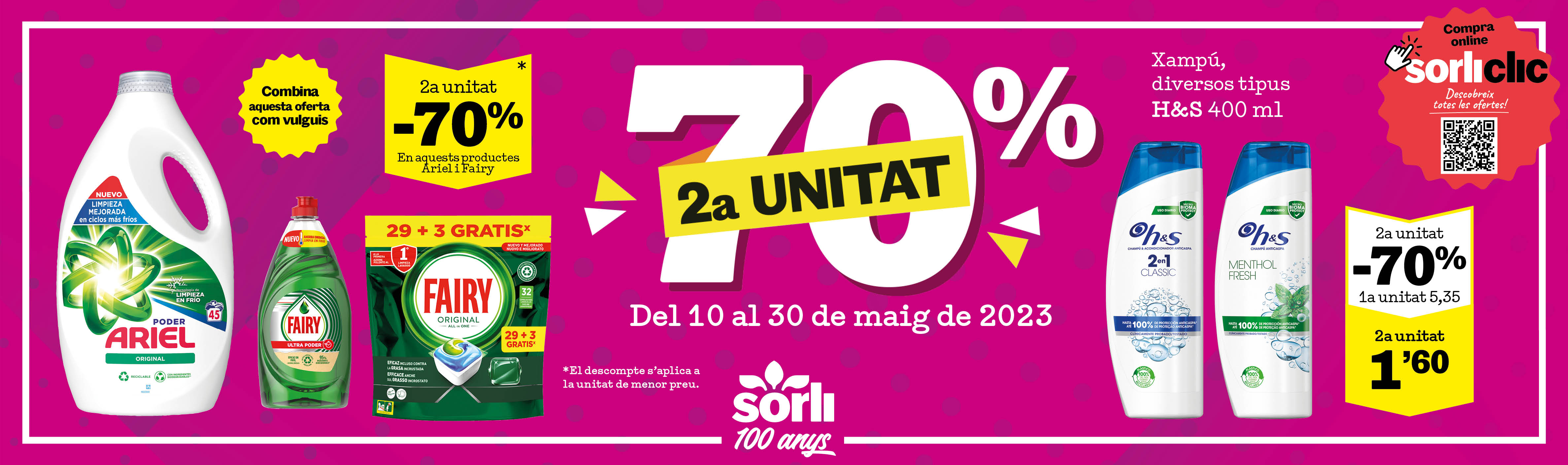 Especial 2a unitat amb el 70% de descompte a Sorli!