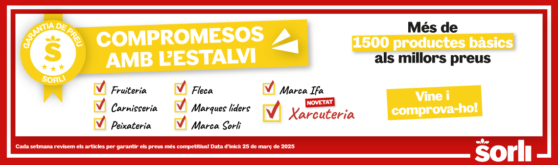Compromesos amb l'estalvi a Sorli!